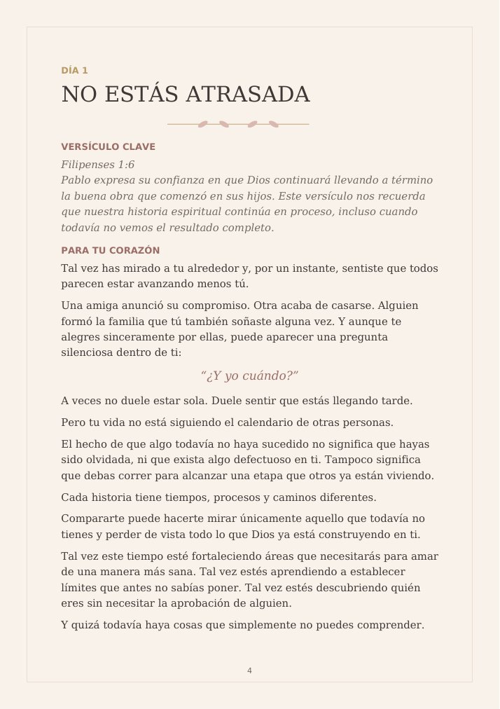 Página real Día 1